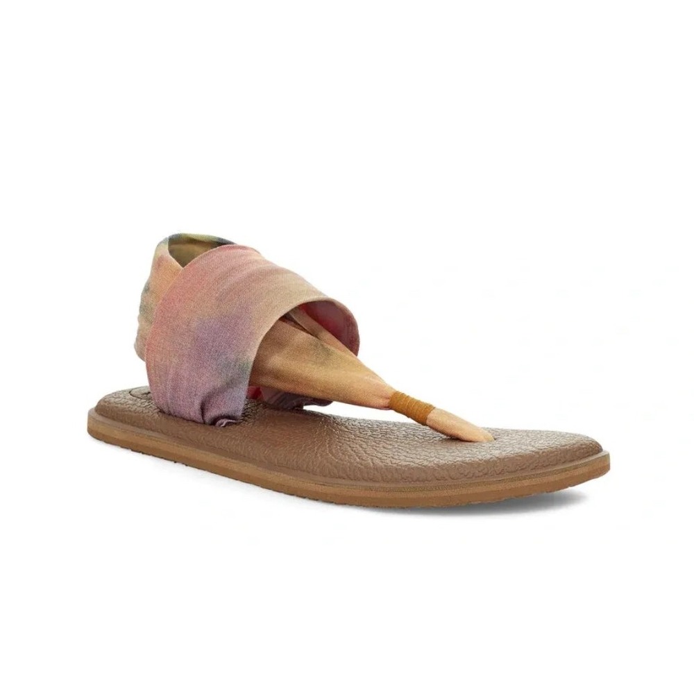 Sanuk Yoga Sling 2 Tie Dye Sandals Comfort Thong Flats‎ Womens Size 7